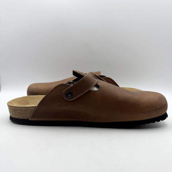 Naot Mens Spring Clogs EU 47 US 14 Brown Leather Slip On EUC main image 4